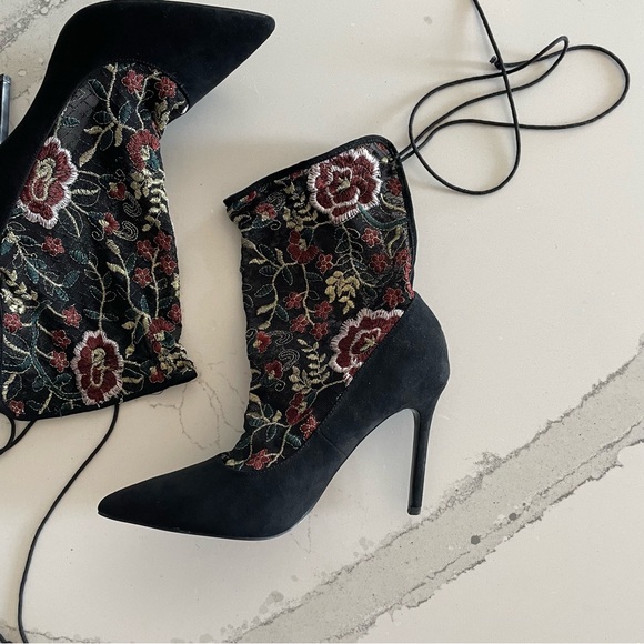 Zara Embroidered Boots - Picture 3 of 11